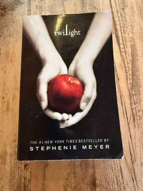 Twilight Paperback Book - Black with Red Accent